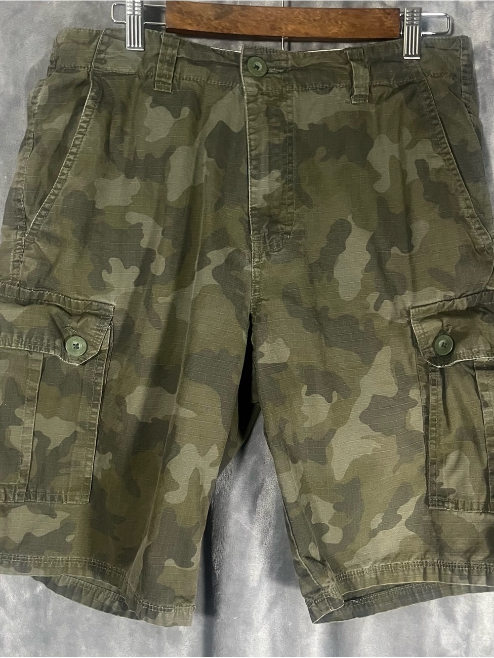 Ruff Hewn Olive Camo Cargo Shorts